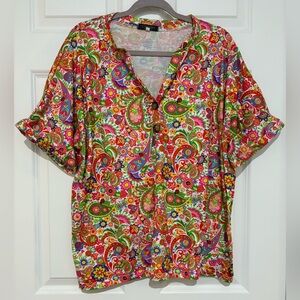 Colorful Paisley Women's Top